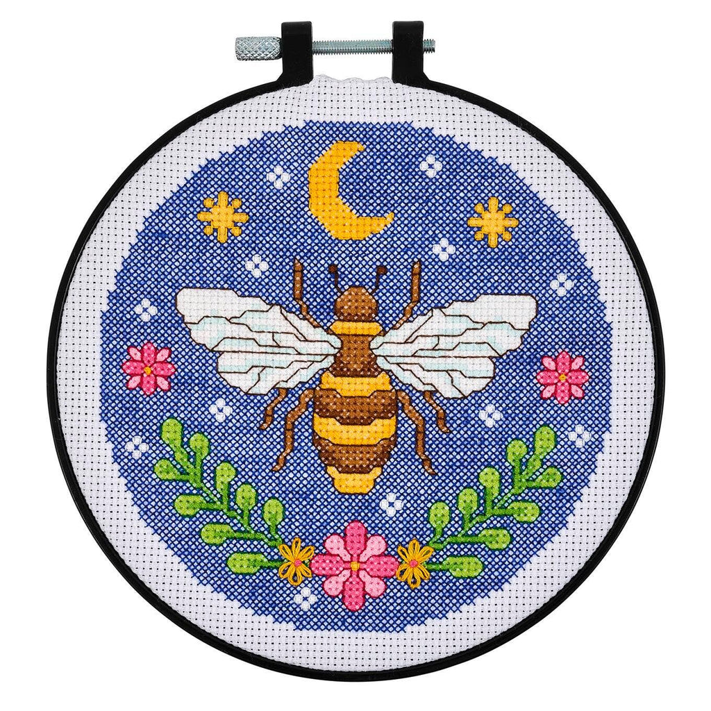 Bucilla ® Counted Cross Stitch Kit - Expressive Bee 6"