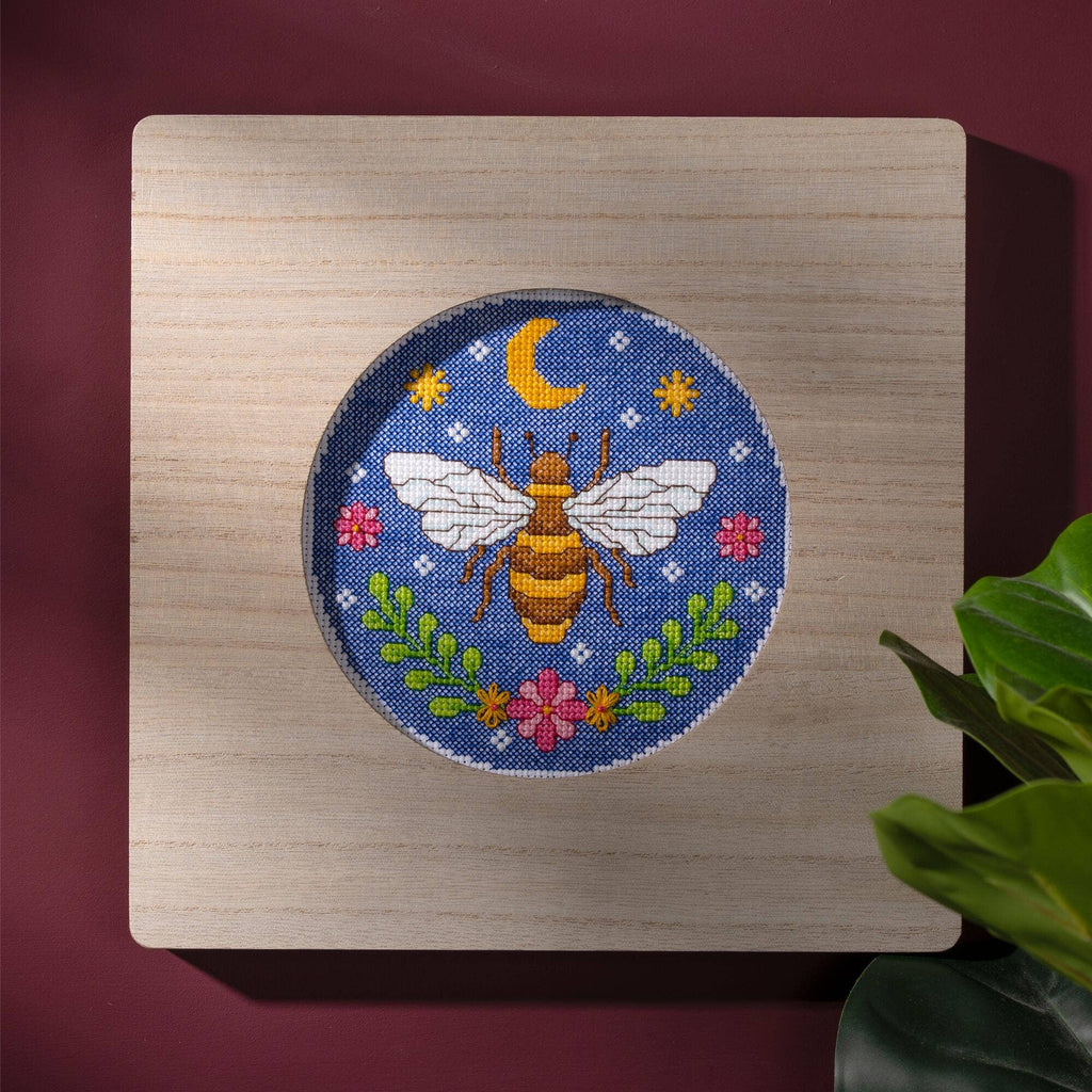 Bucilla ® Counted Cross Stitch Kit - Expressive Bee 6"