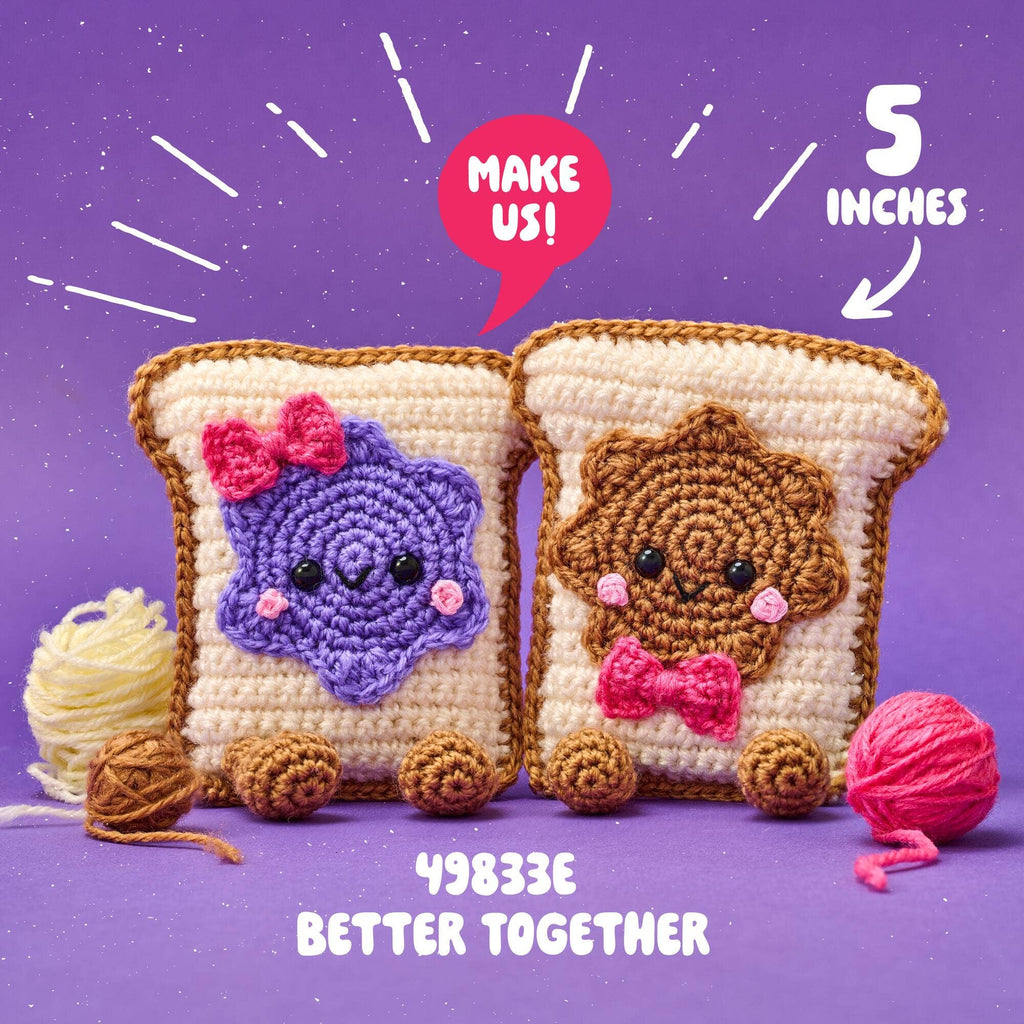 Bucilla ®  Amigurumi Crochet Kit - Better Together 5"