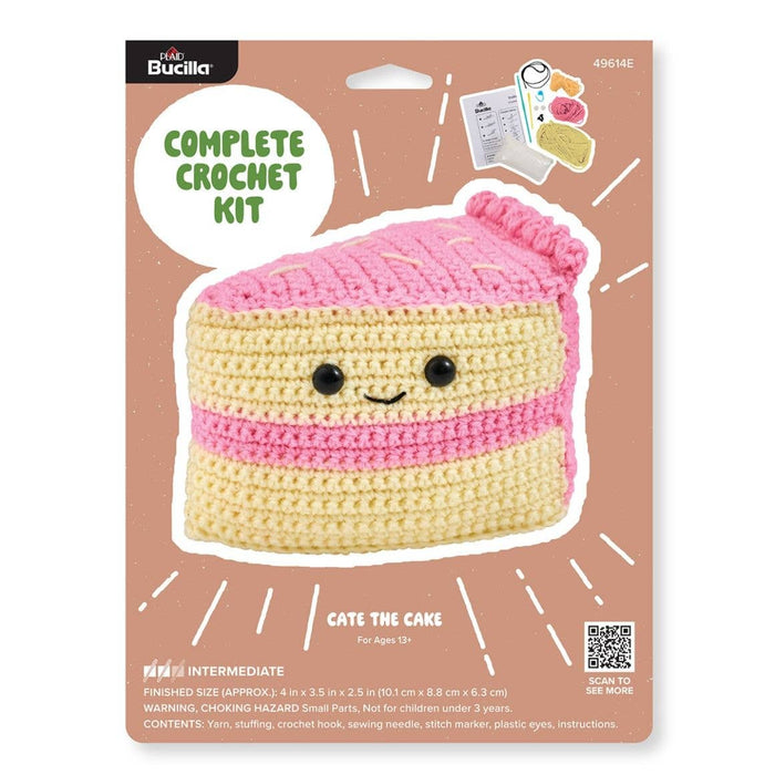 Bucilla ® Amigurumi Crochet Kit - Cate the Cake 5"