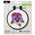 Bucilla® Stamped Embroidery Kit - Pretty Pansy 3"