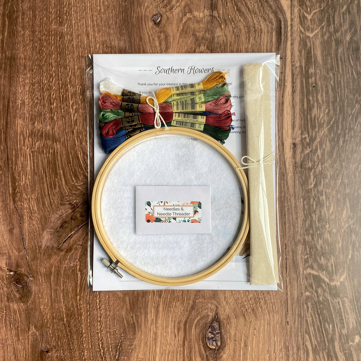 Southern Flowers Embroidery Kit