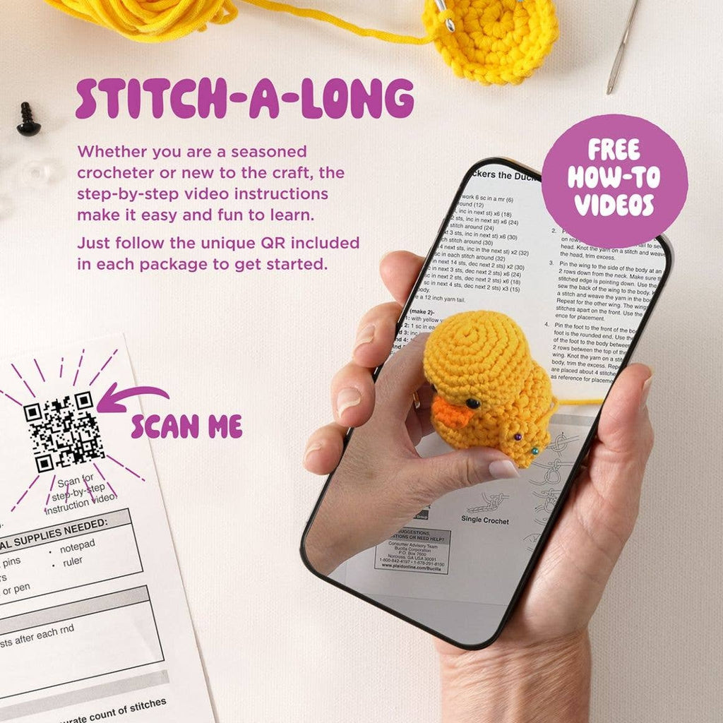 Bucilla ® Amigurumi Crochet Kit - Triplets in a Pod 5"